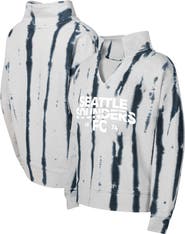 Outerstuff Girls Youth Gray Seattle Sounders FC Big League V-Neck Pullover Sweatshirt