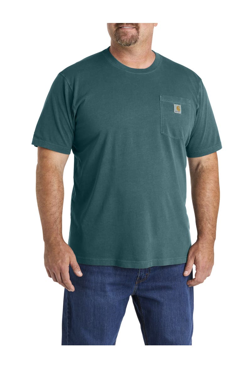 Big & Tall Workwear Pocket Tee, Main, color, GREENSTONE