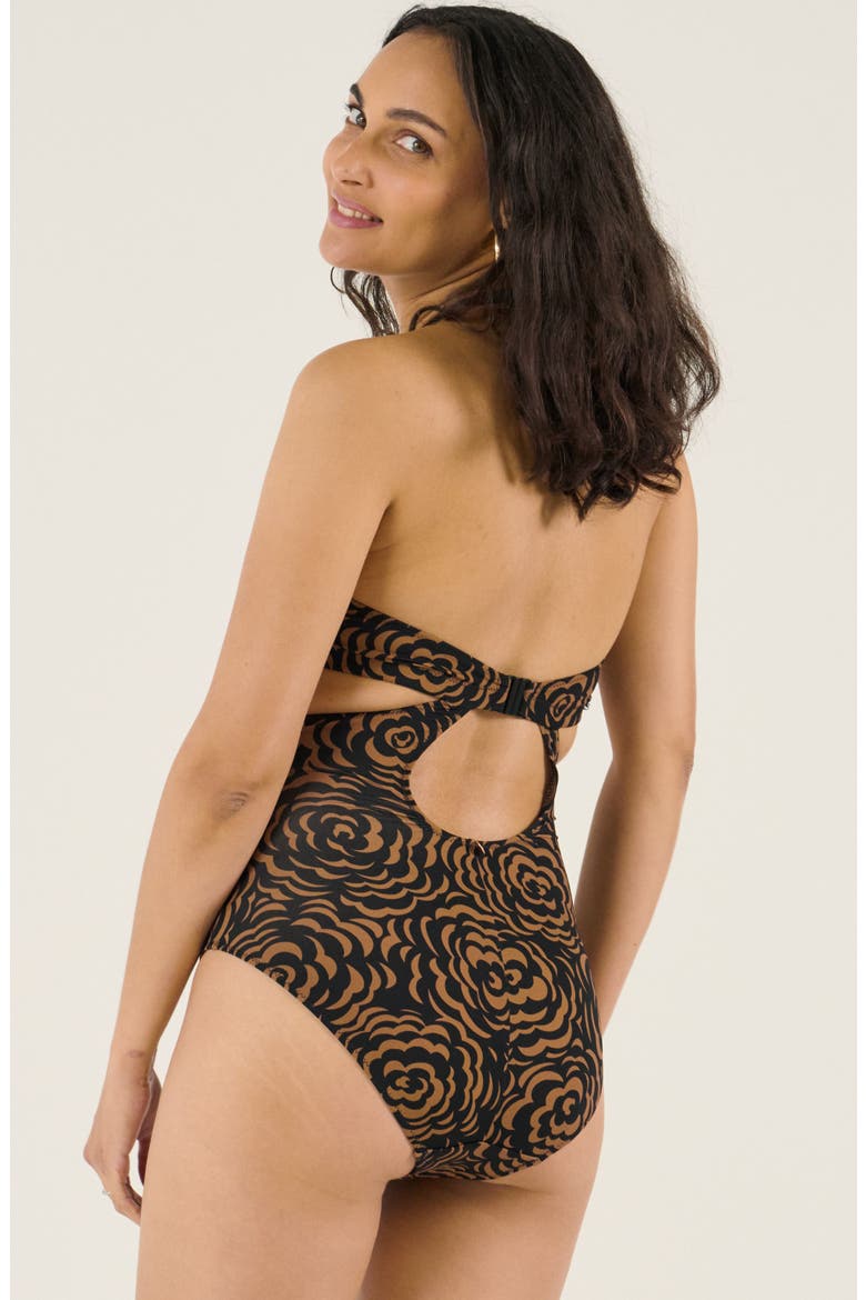 Maternity swimsuit Borneo, Alternate, color, Brown