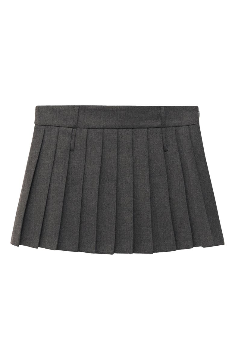 MANGO Pleated Miniskirt, Alternate, color,