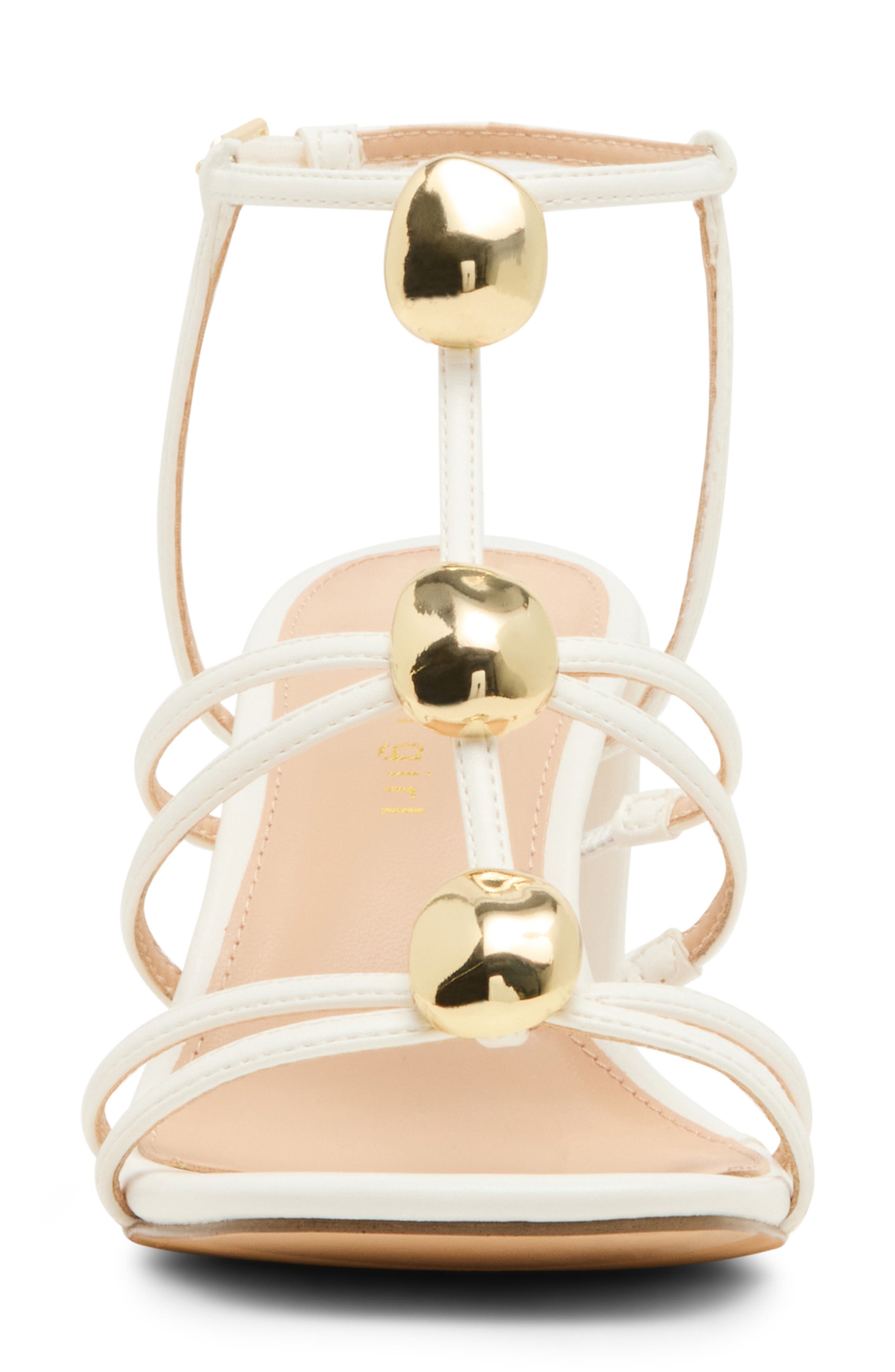 Madden Girl <p>Laylaa Faux Leather Strappy Sandal (Women)</p>, Alternate, color, White Paris