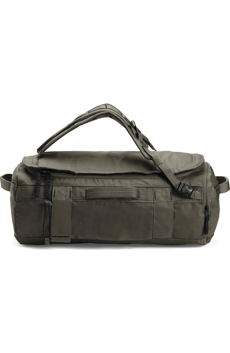 The North Face Base Camp Voyager 32L Duffle Bag, Main, color, New Taupe Green/ Tnf Black