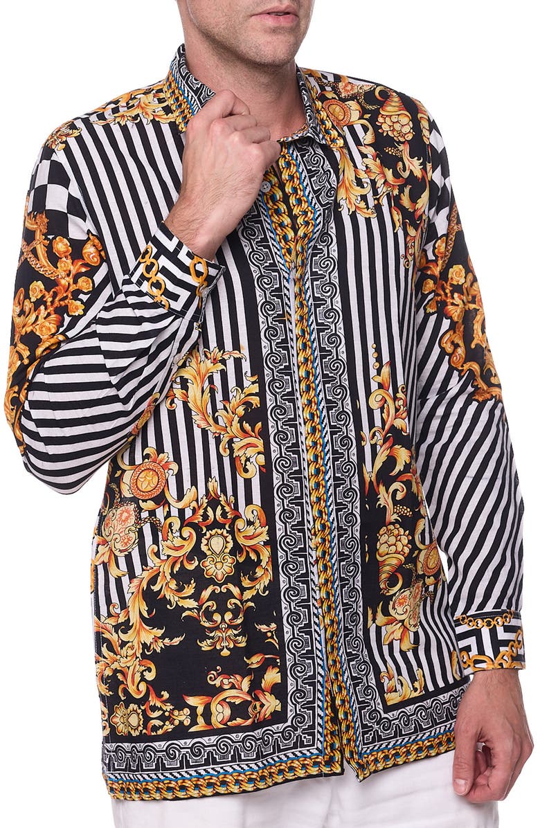 RANEES Full Sleeves Resort Shirt, Main, color, Black