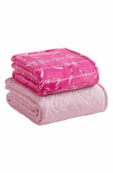 Juicy Couture 2-Pack Throw Blankets