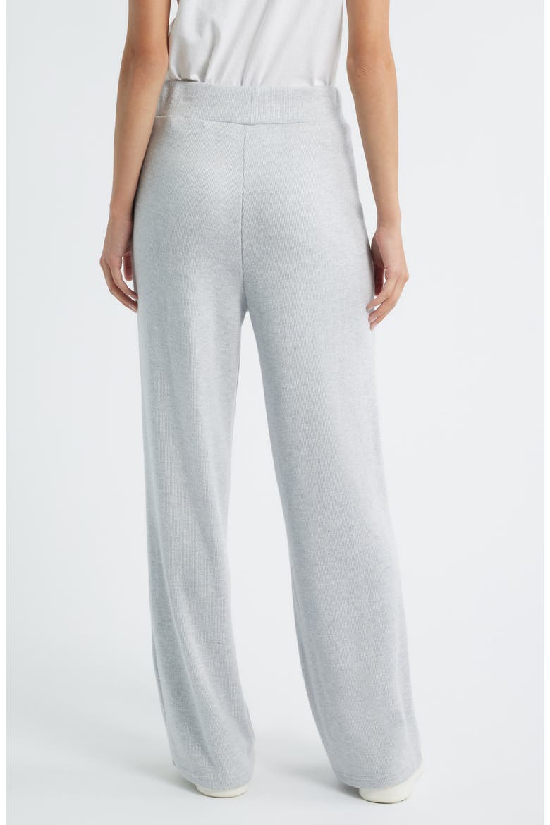 Ellery Rib Wide Leg Pants, Alternate, color, HEATHER GREY BRUSHED