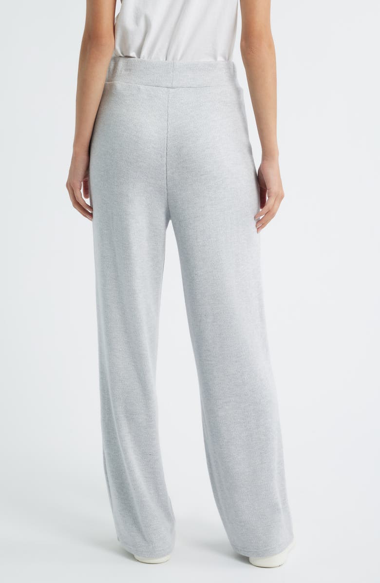 Rails Ellery Rib Wide Leg Pants, Alternate, color, Heather Grey Brushed