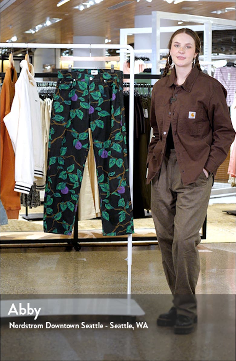 Hardwork Plum Print Jeans, sales video thumbnail