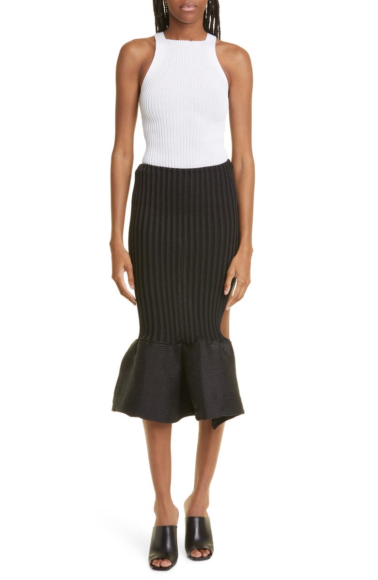 A. Roege Hove Emma Rib Fishtail Skirt, Alternate, color,