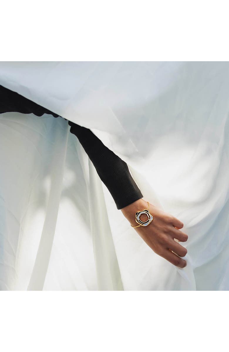 Dhwani Bhansal AQUA BRACELET, Alternate, color, Gold Plated