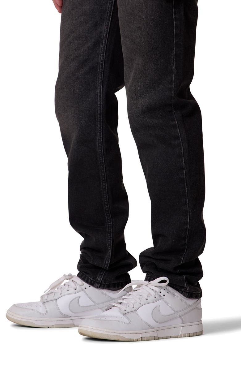 mnml Slim Fit Jeans, Alternate, color, Western Black