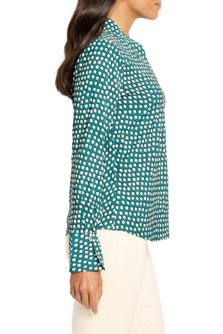 Shadow Dot Long Sleeve Top, Alternate, color, GREEN MULTI