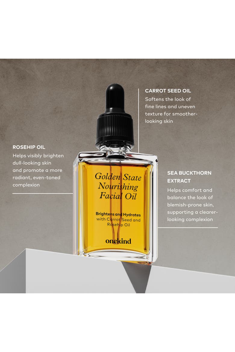 Golden State Glow & Hydrate Facial Oil with Rosehip + Carrot Seed, Alternate, color, None
