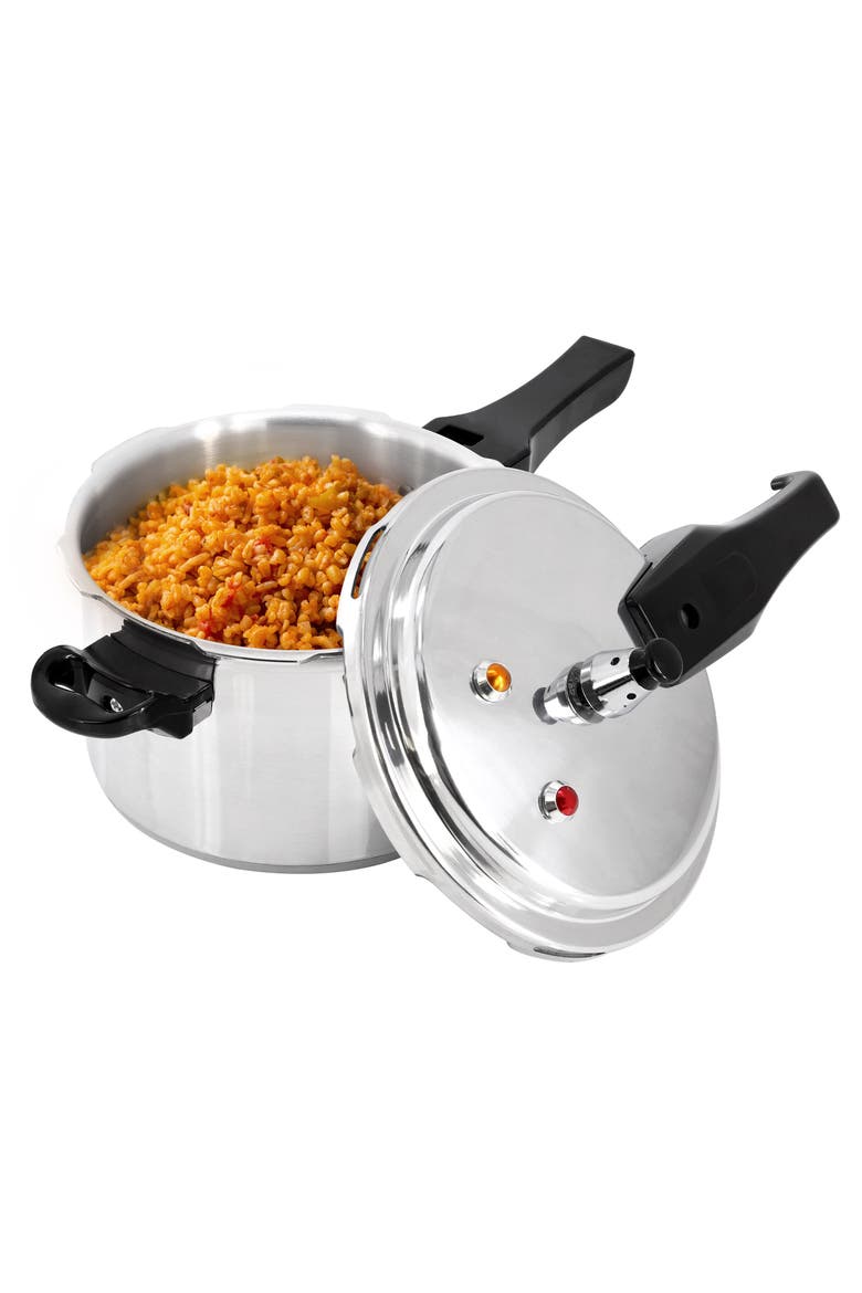2 Quart Aluminum Stovetop Pressure Cooker, Main, color, Silver