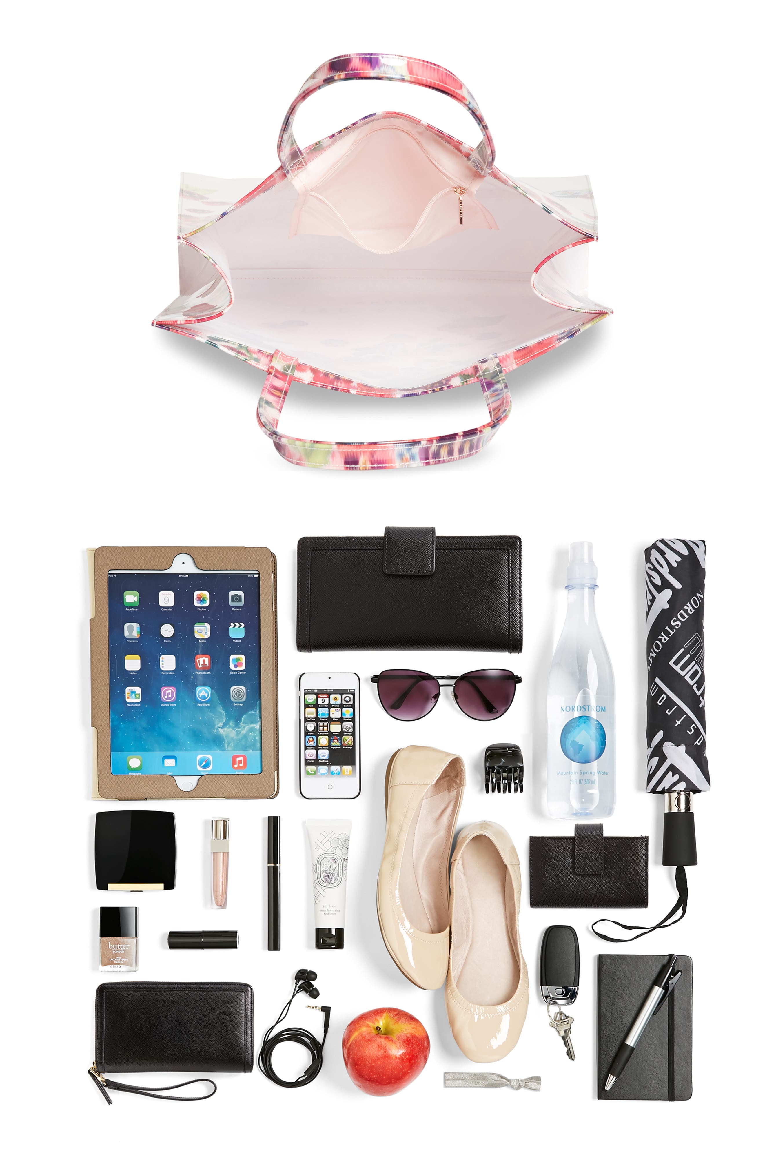 Ted Baker London Large Scatter Pansy Icon Tote, Alternate, color, 