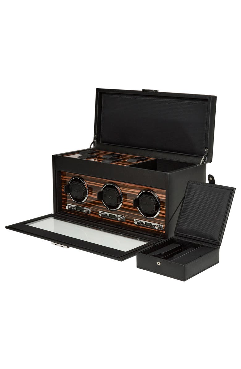 WOLF Roadster Triple Watch Winder with Storage, Alternate, color,