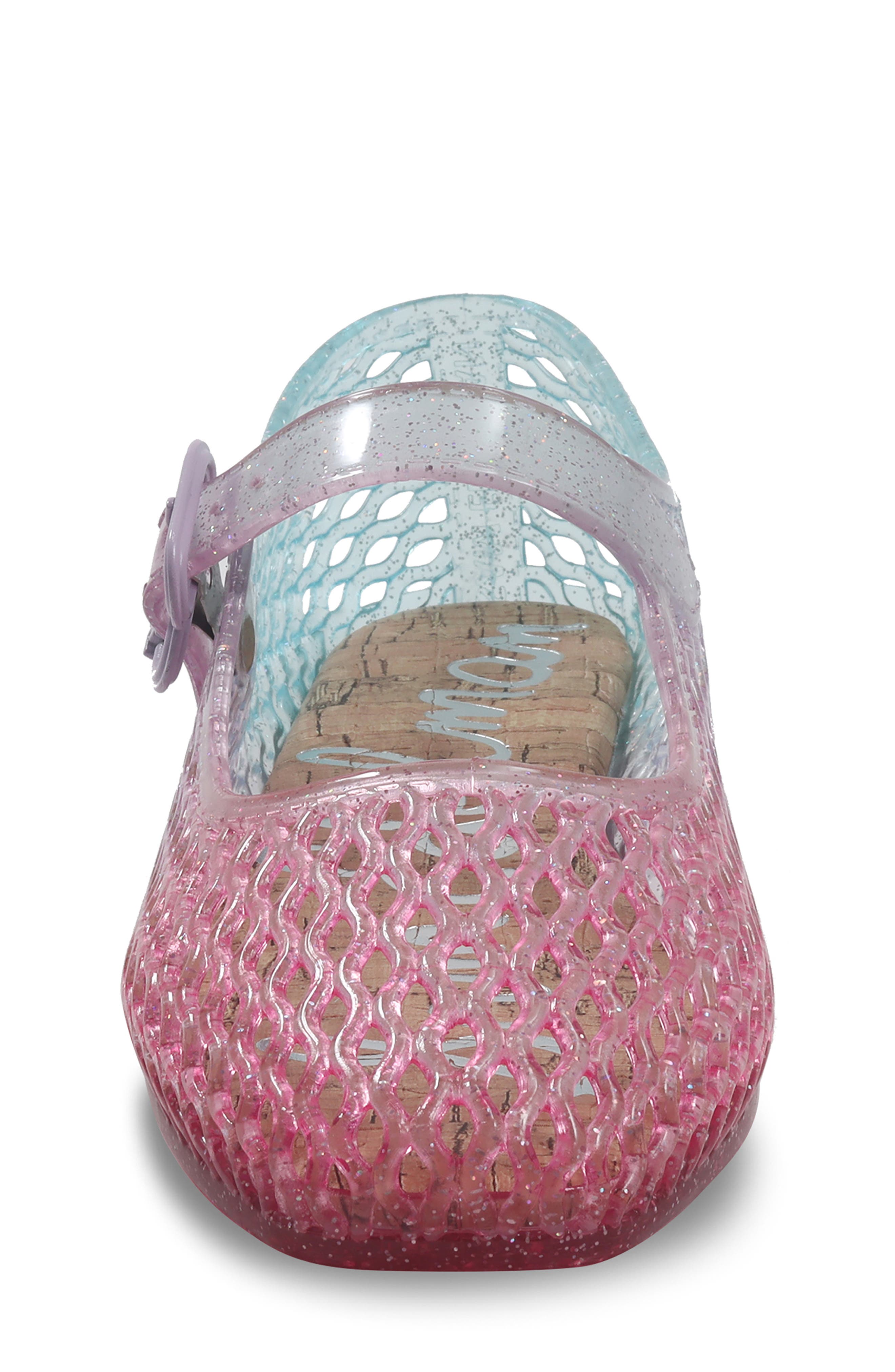 Esquire Kids' Quinn Jelly Mary Jane Flat, Alternate, color, Ombre Glitter