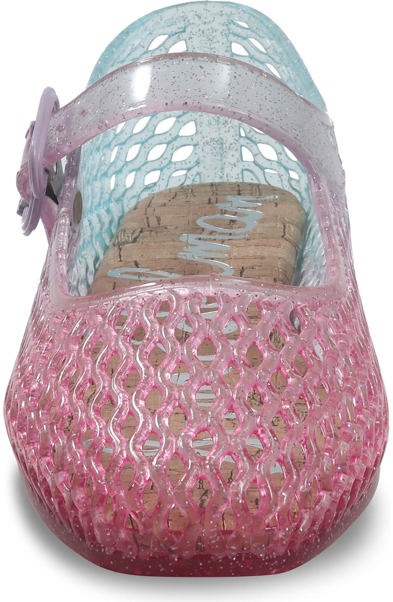 Esquire Kids' Quinn Jelly Mary Jane Flat, Alternate, color, Ombre Glitter