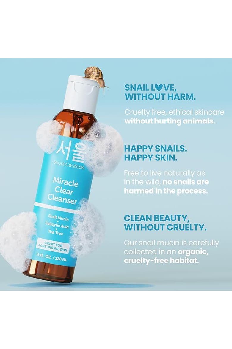 Miracle Clear Korean Snail Mucin Cleanser, Alternate, color, Clear