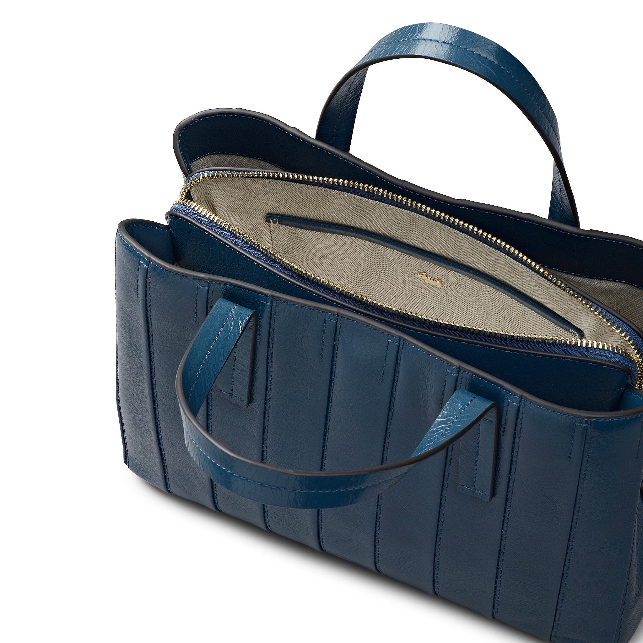 Radley Dukes Place - Stripe Medium Ziptop Satchel Bag, Alternate, color, Utility