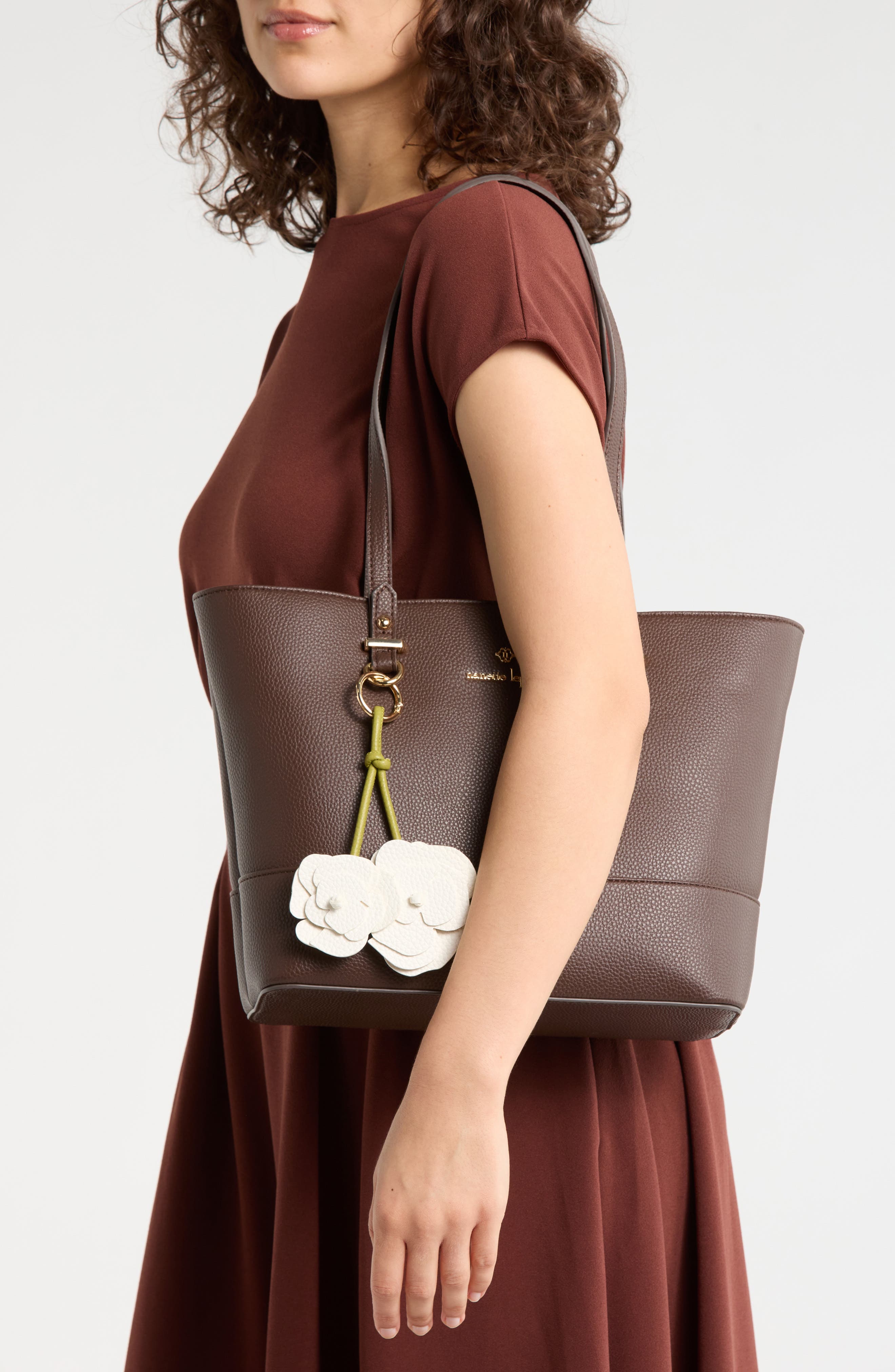 Nanette Lepore Tote, Alternate, color, Maple-Maple Gingham