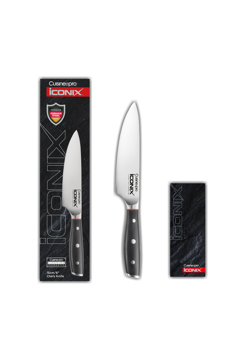 iconiX® 6" Mini Chef's Knife, Alternate, color, Black