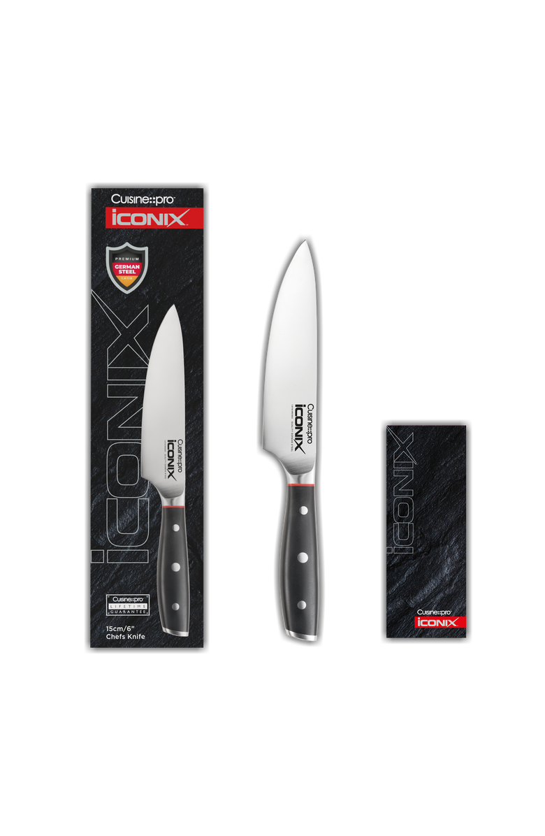 Cuisine::pro<sup
®</sup
 iconiX<sup
®</sup
 6" Mini Chef
s Knife, Alternate, color, Black