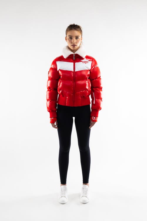 Malibu Ski Club Apres Slick Bomber In Red