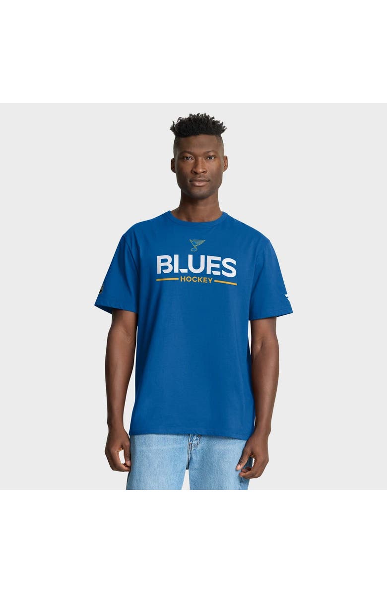 FANATICS Men
s Fanatics Blue St. Louis Blues Authentic Pro Primary T-Shirt, Main, color, Blue