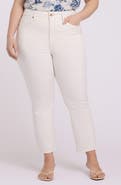 NYDJ Billie Frayed High Waist Ankle Mini Bootcut Jeans