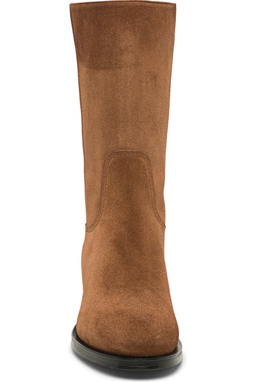 Santoni Suede Boot In Brown