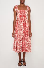 The Lulo Project The Backbone Stretch Cotton Midi Sundress