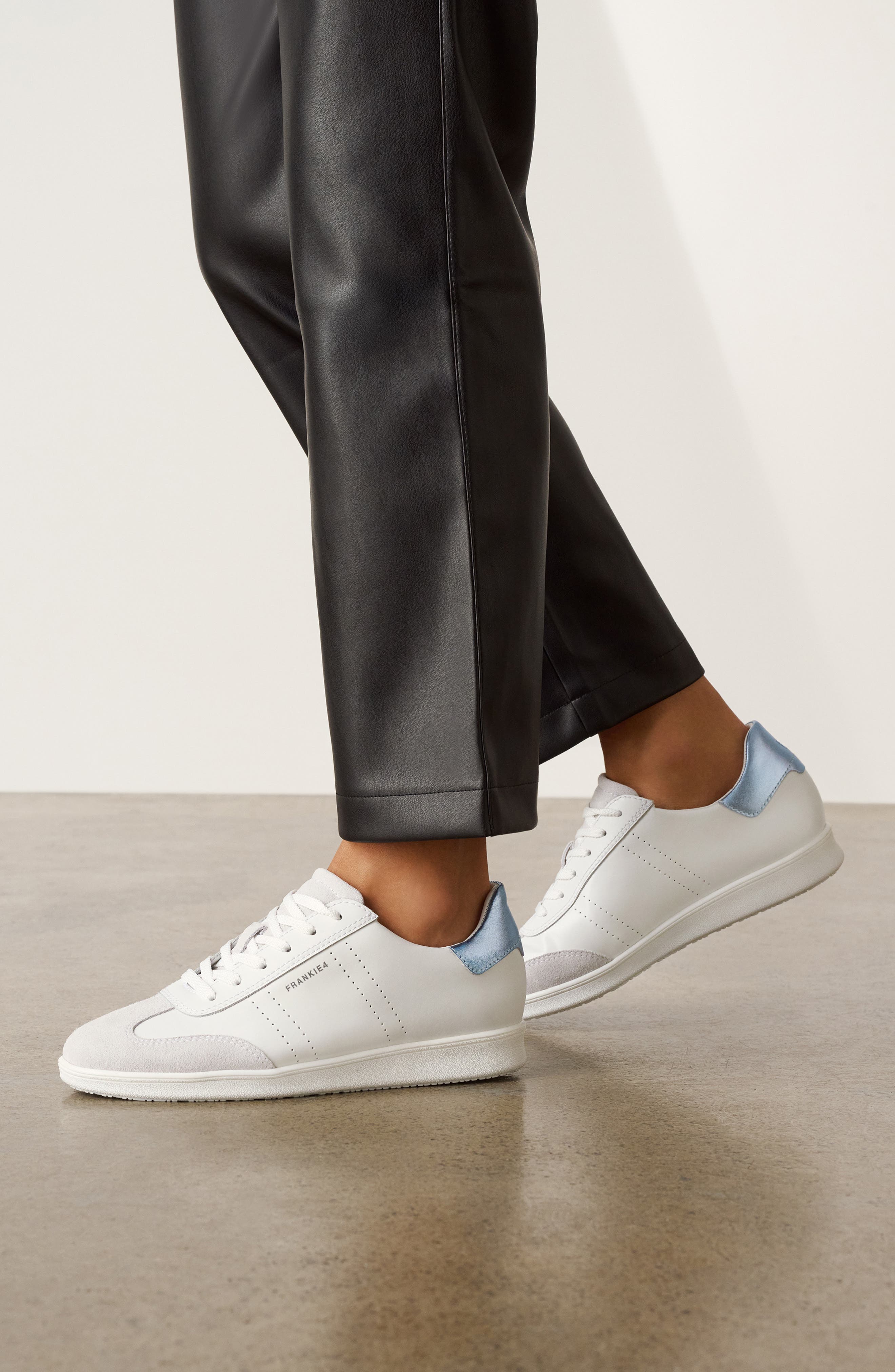 Drew Sneaker, Alternate, color, WHITE/ BLUE METALLIC