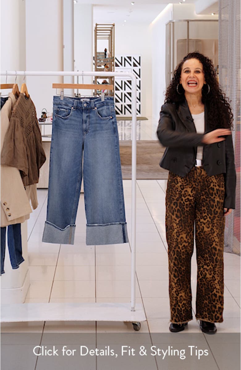 Sasha High Waist Ankle Wide Leg Jeans, sales video thumbnail