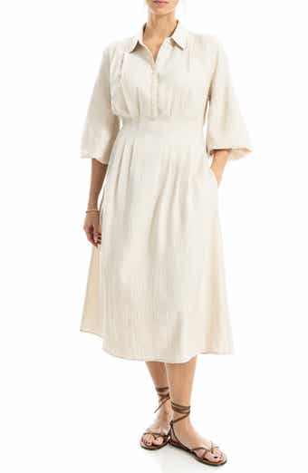 MAX STUDIO Balloon Sleeve Shirtdress
