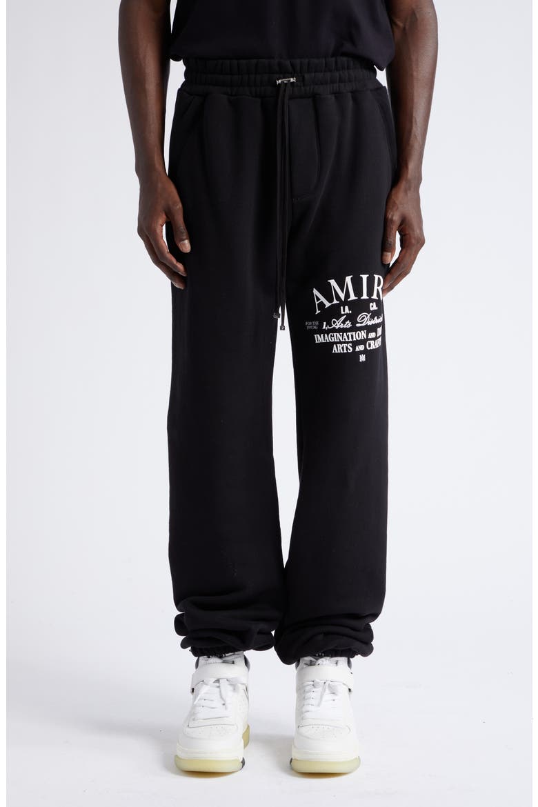 Arts District Graphic Joggers, Main, color, BLACK
