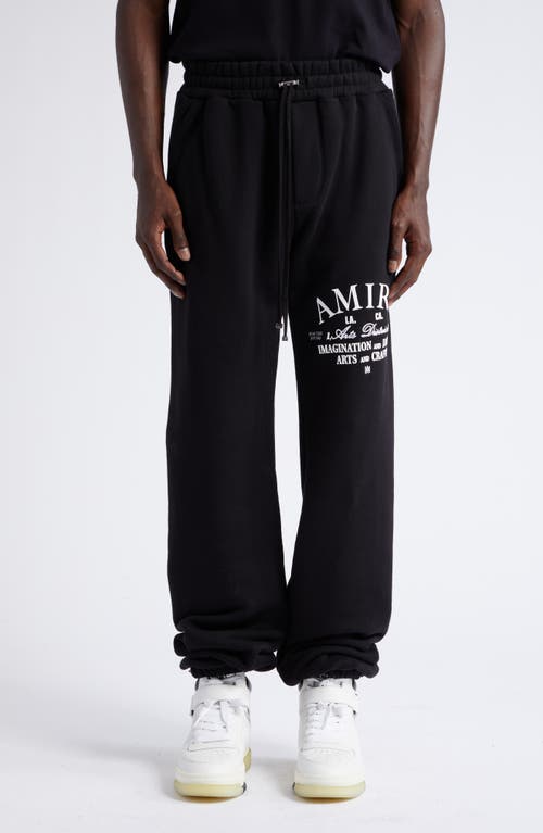 AMIRI Arts District Graphic Joggers in Black