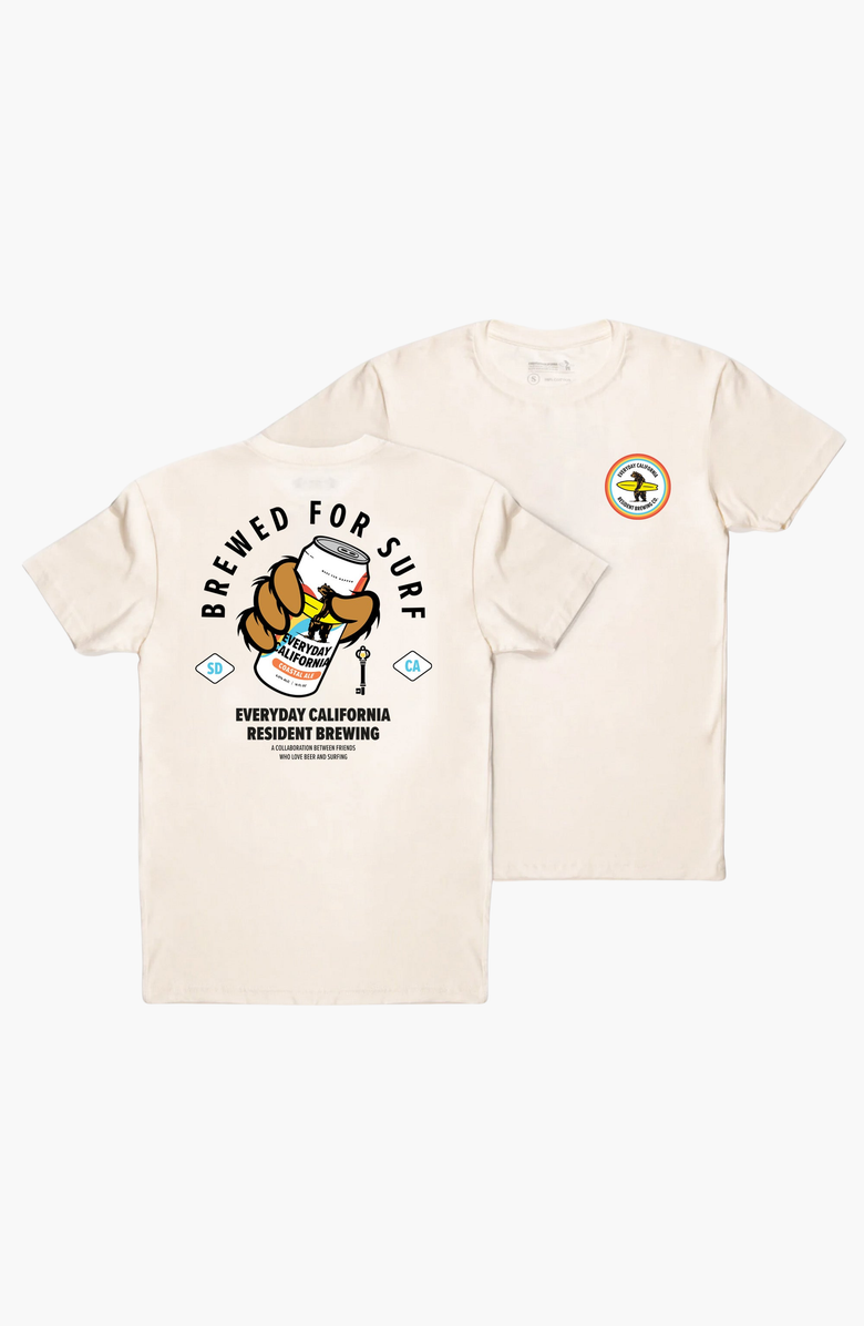 Everyday California Coastal Ale Tee Shirt, Alternate, color, Off-White