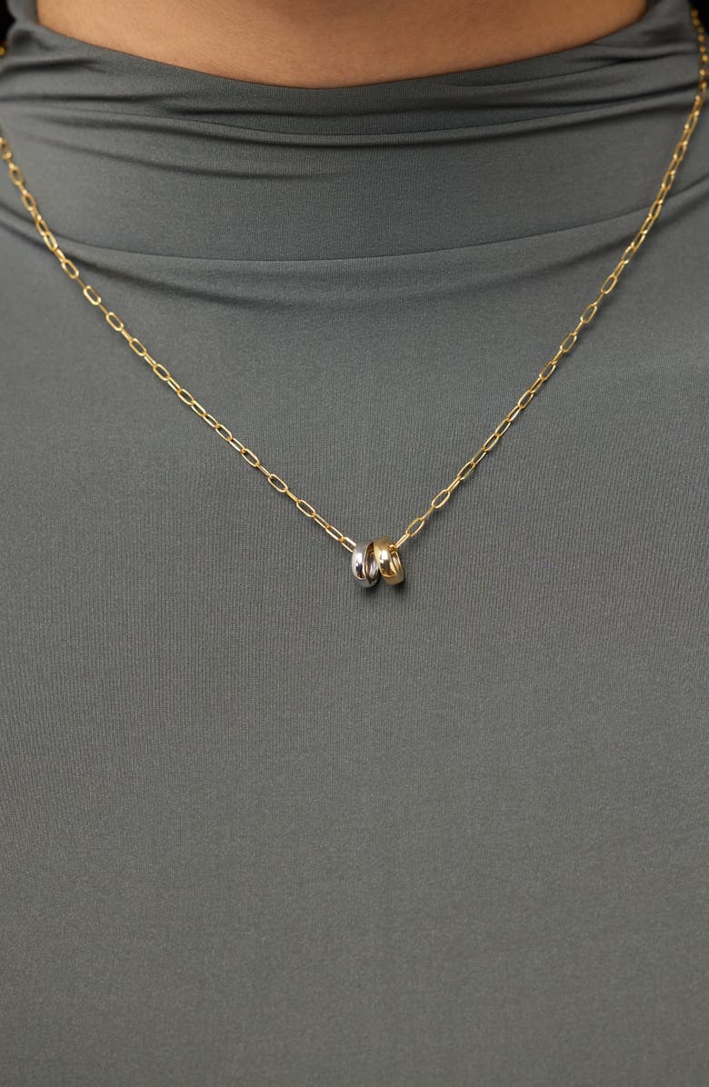 Ana Luisa Gold Pendant Necklace - Two Tone Eclipse Necklace, Alternate, color, Gold