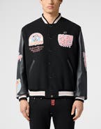 PHILIPP PLEIN College Bomber Ice Cream Monsters Men