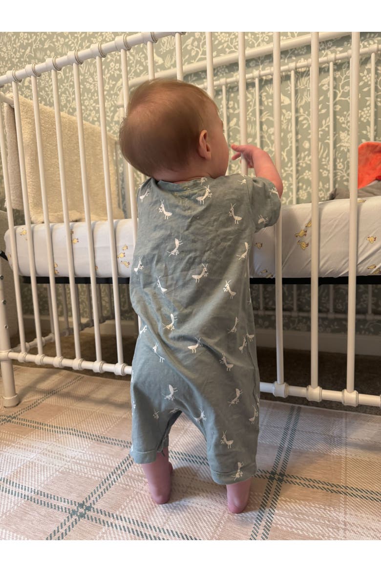 Shortie Romper, Alternate, color, Mantis