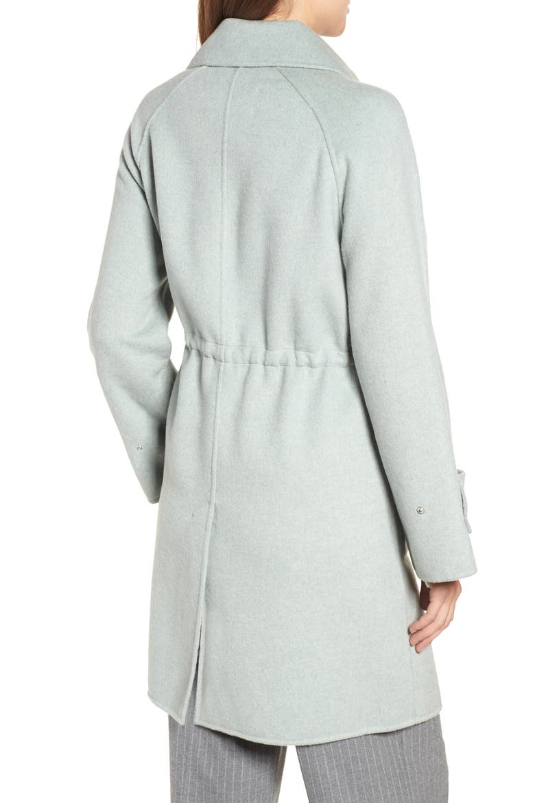 Badgley Mischka Double Face Wool Blend Coat, Alternate, color, MISTY MINT
