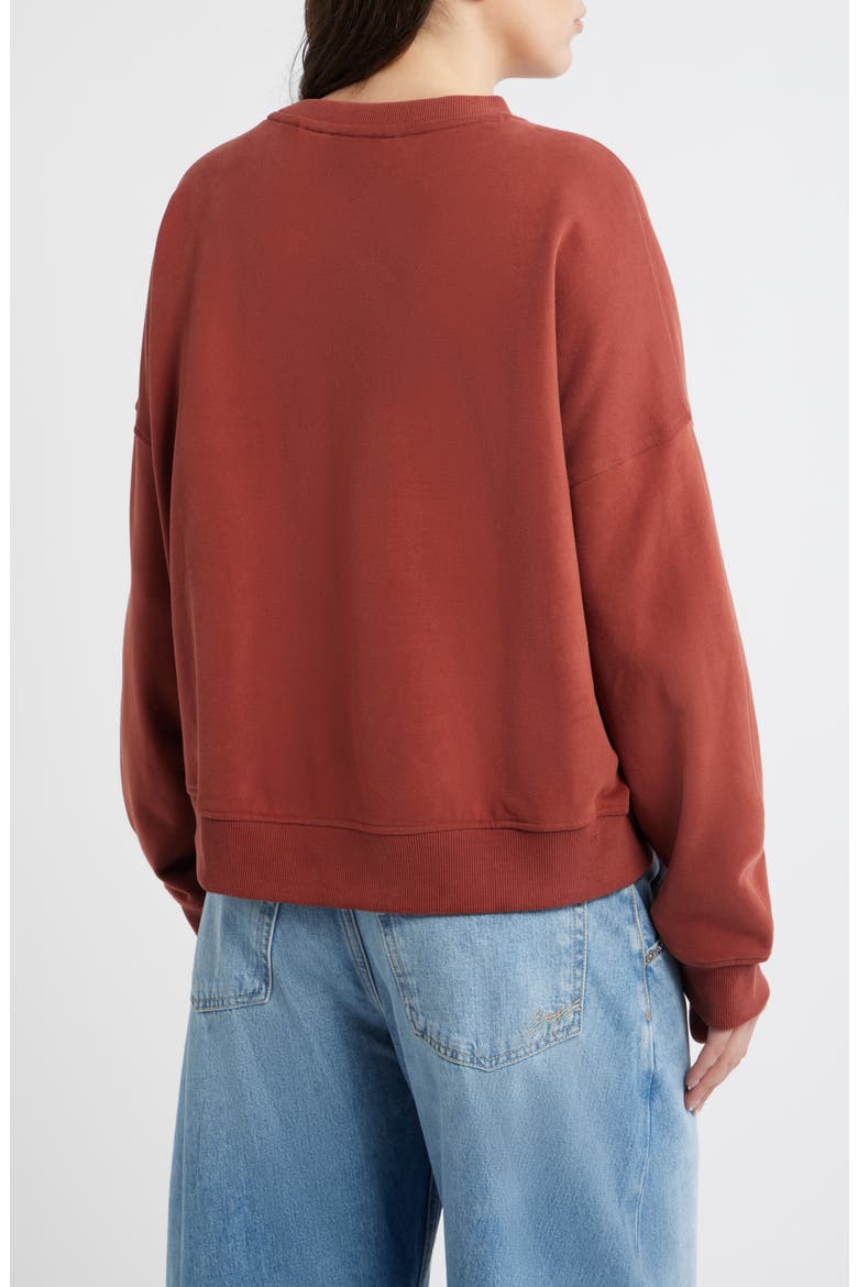 Ever Salsa Club Graphic Cotton Sweatshirt, Alternate, color, HENNA