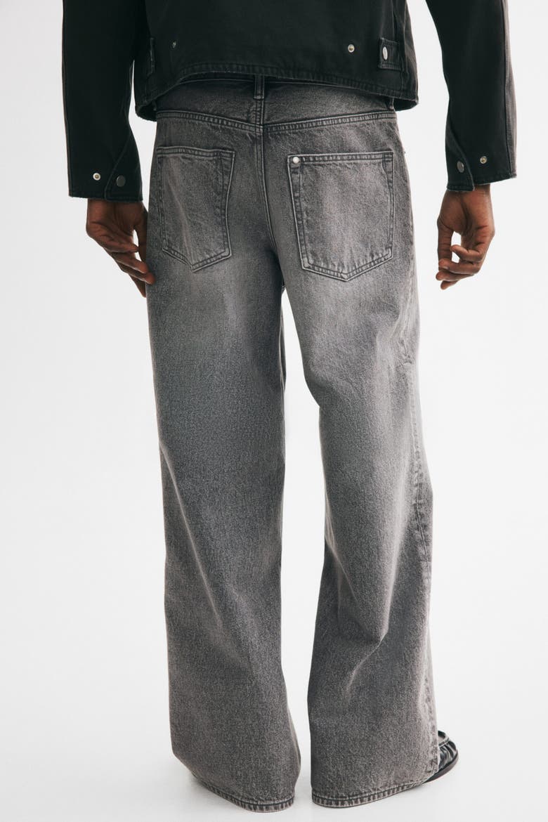 Wide-leg Jeans, Alternate, color, Denim gray