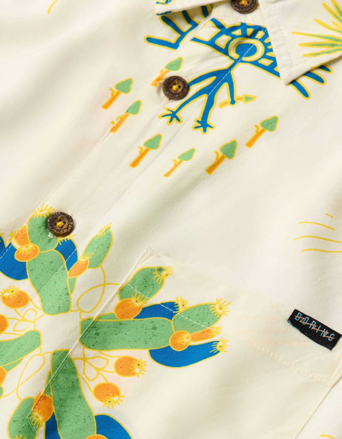 Baja Llama Men's Off-white Desert Print Button-up Shirt (Men) | Nordstrom