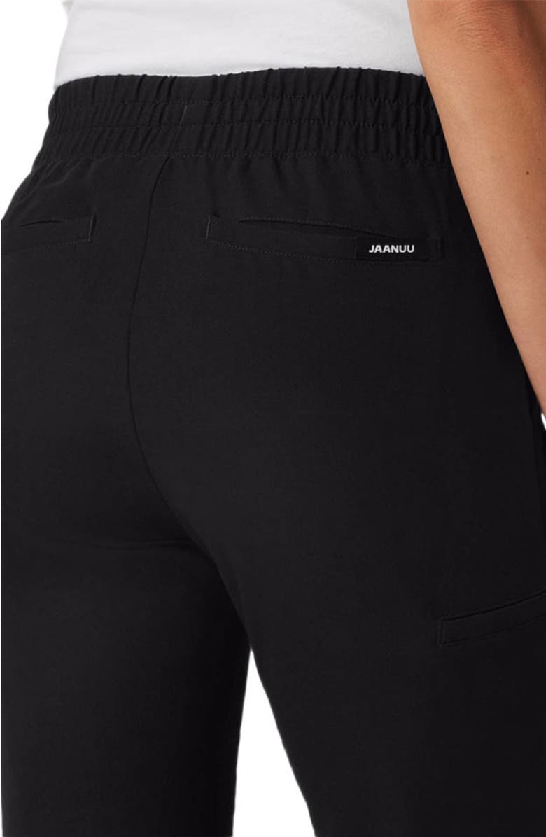 JAANUU Jace Women's 7-Pocket Skinny Scrub Jogger, Alternate, color, Black