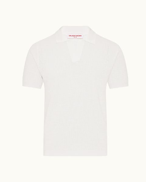 Roddy Tailored Fit Open Mesh Stitch Polo Shirt