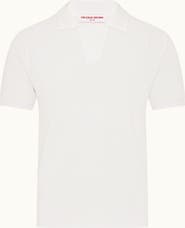 Orlebar Brown Roddy Tailored Fit Open Mesh Stitch Polo Shirt