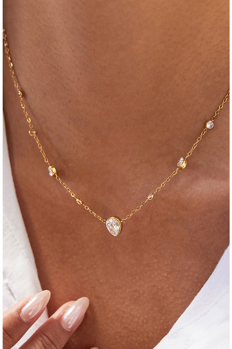 Dewdrop Necklace, Alternate, color, GOLD
