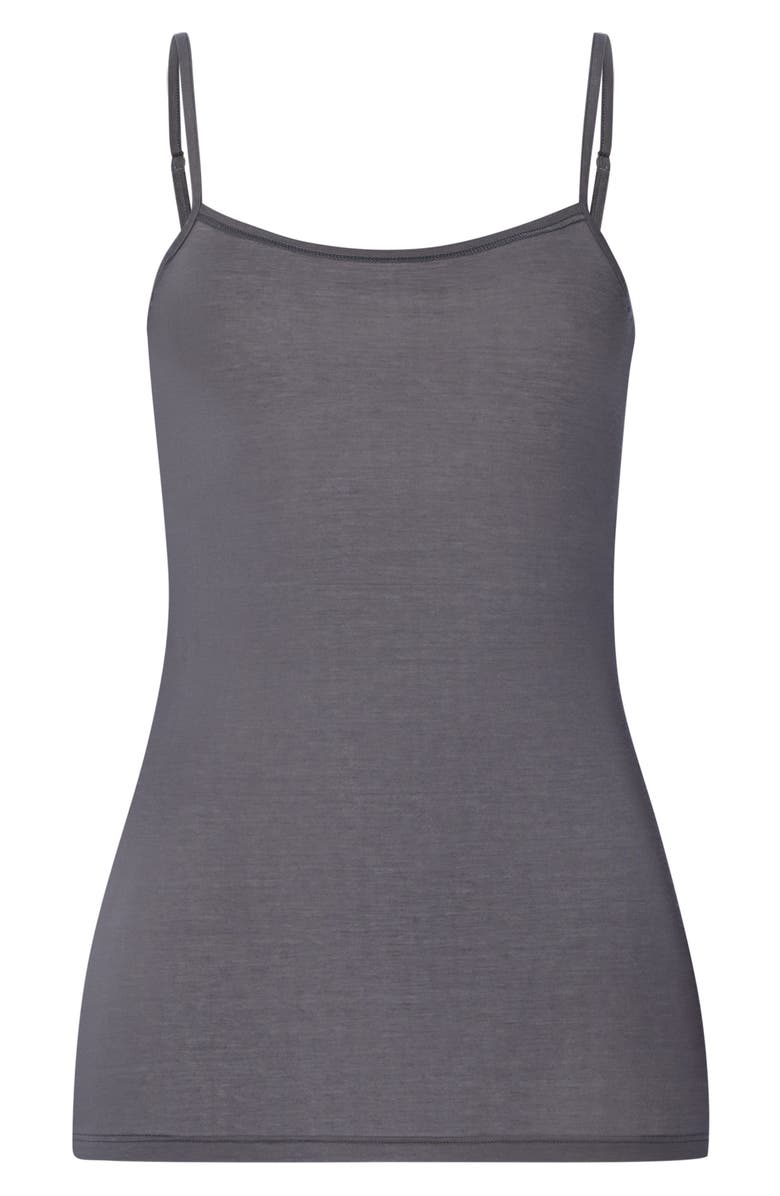 Hanro Ultralight Cotton Camisole, Alternate, color, Mercury