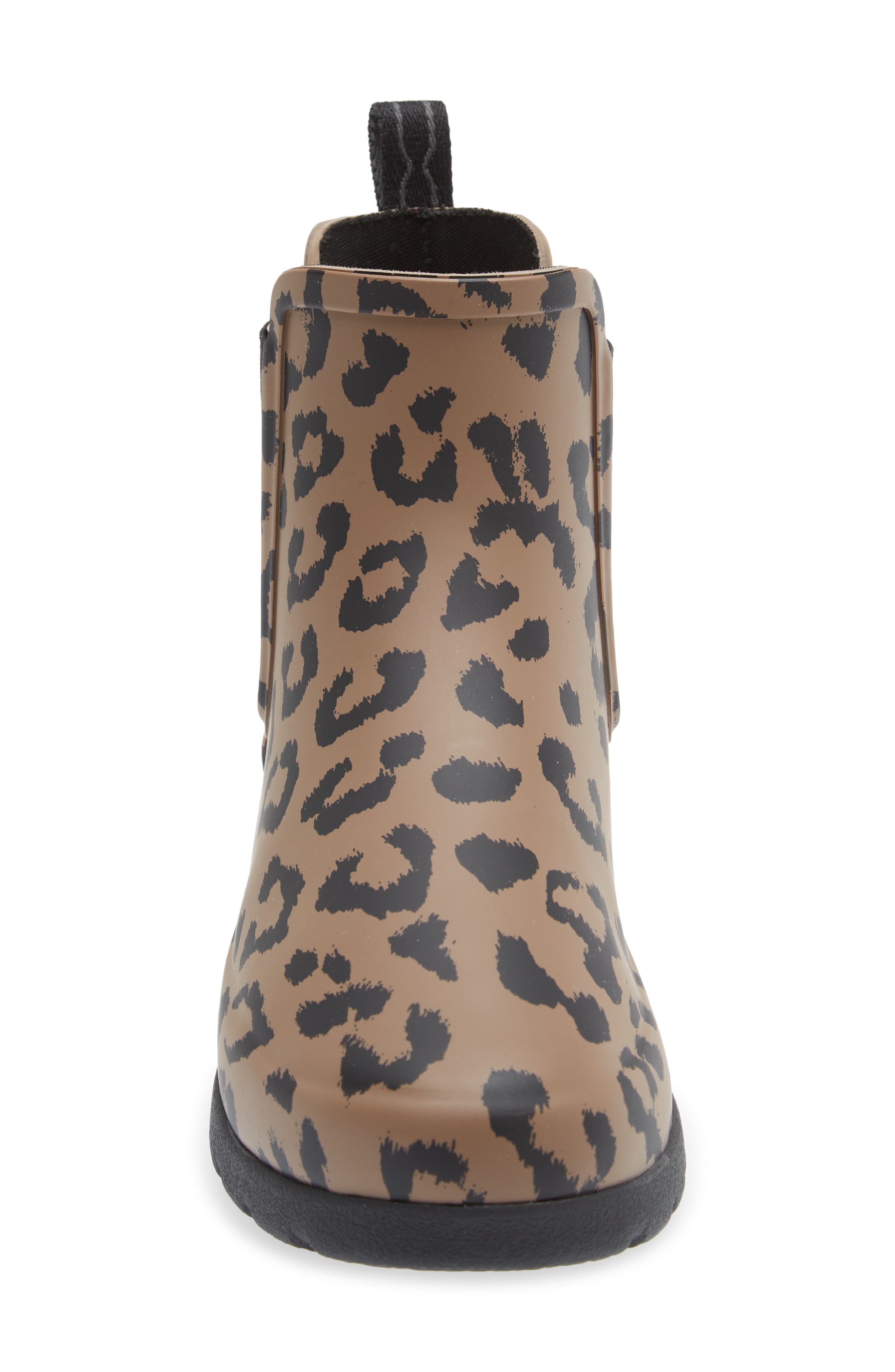 Hunter Cheetah Waterproof Chelsea Rain Boot, Alternate, color, 